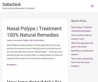 Sabichick.com(Effective Herbal Remedies & Treatment) Screenshot