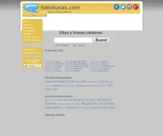 Sabidurias.com(Citas) Screenshot