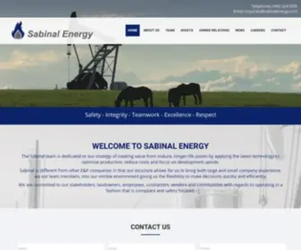 Sabinalenergy.com(The Sabinal team) Screenshot