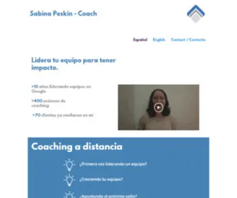 Sabinapeskincoach.com(Coaching De Liderazgo) Screenshot