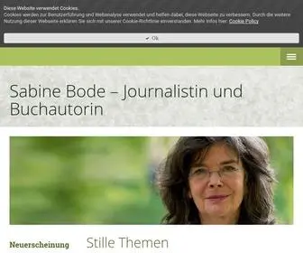 Sabine-Bode-Koeln.de(Neuerscheinung) Screenshot