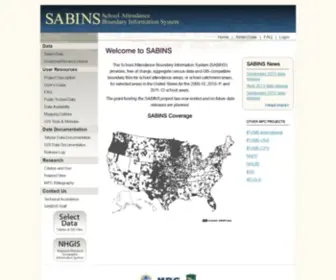 Sabinsdata.org(SABINS School Areas) Screenshot