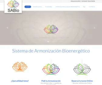 Sabio.com.ar(Sistema de Armonización Bioenergético) Screenshot