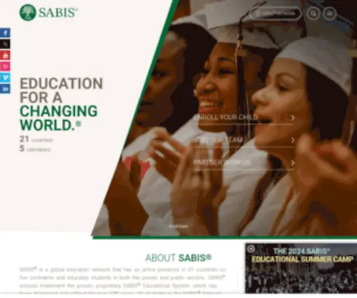 Sabis.com(SABIS® is a global education network) Screenshot