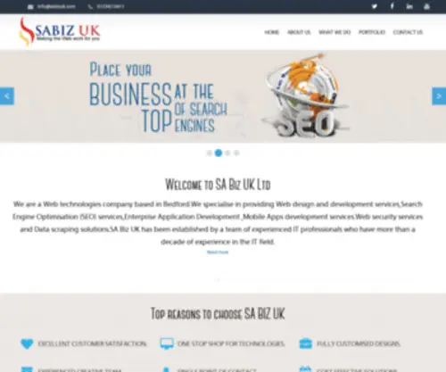 Sabizuk.com(SABIZ UK) Screenshot