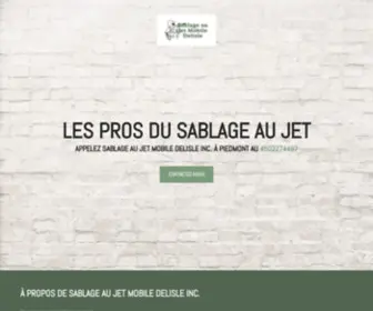 Sablageaujetdelisle.ca(Sablage au Jet Mobile Delisle inc) Screenshot