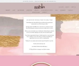 Sable.co.nz(Hair Products Online) Screenshot