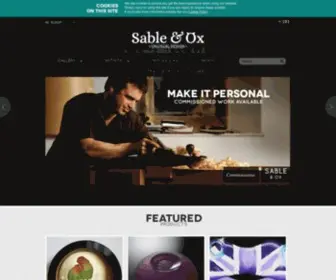 Sableandox.co.uk(Sable & Ox) Screenshot