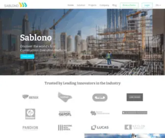 Sablono.com(The World's First Construction Execution Platform) Screenshot