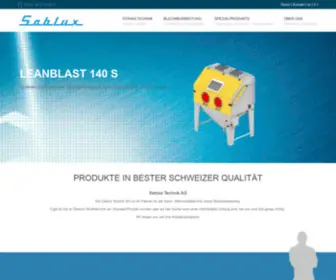 Sablux.ch(Sind sie genau) Screenshot