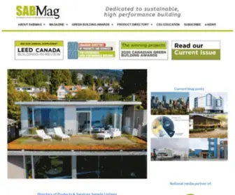 Sabmagazine.com(Dedicated to sustainable) Screenshot