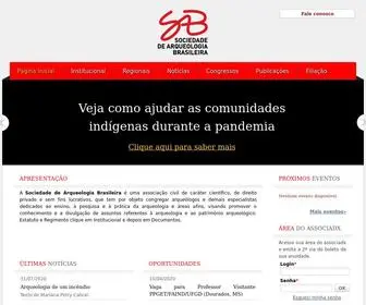 Sabnet.org(Sociedade de arqueologia brasileira) Screenshot