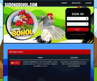 Sabongbohol.com(Sabongbohol) Screenshot