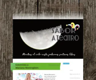 Saborateatro.com(AGOSTO 2021) Screenshot