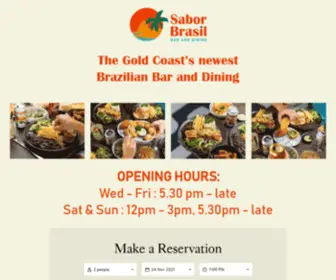 Saborbrasil.com.au(Sabor Brasil Bar and Dining) Screenshot