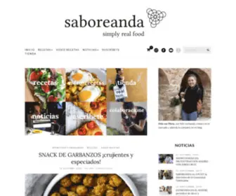 Saboreanda.com(Un blog de cocina diferente.Descubre las mejores recetas para hacer en casa) Screenshot