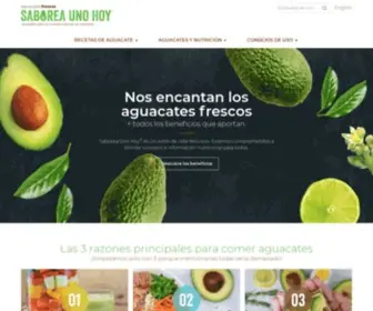 Saboreaunohoy.com(Nos encantan los aguacates frescos) Screenshot
