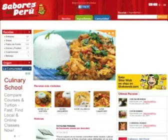 Saboresdelperu.com(Página Oficial) Screenshot