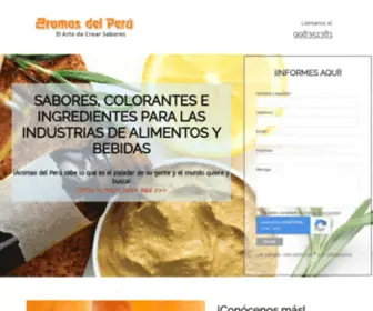 Saboresycoloresperu.com(Aaromas del Perú) Screenshot