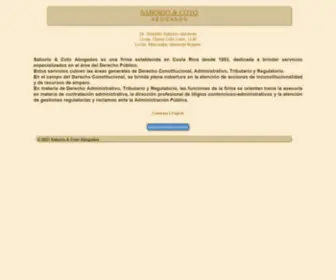 Saboriocoto.com(Saborio & Coto Abogados) Screenshot