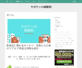 Sabotensan.com(飲食メガチェーン店) Screenshot