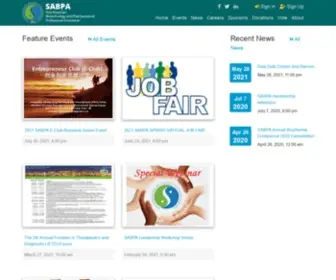 Sabpa.org(SABPA Membership Management and Event Registration) Screenshot