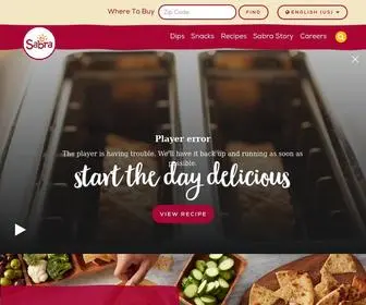 Sabra.com(Hummus & Guacamole Dips & Spreads from Sabra) Screenshot