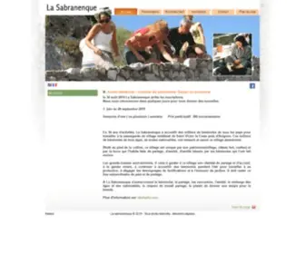 Sabranenque.com(Chantiers internationaux de restauration du patrimoine d'un village de Provence) Screenshot