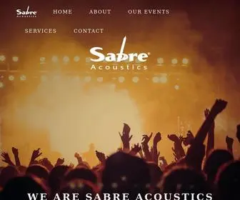 Sabre-Acoustics.com(Sabre Acoustics) Screenshot