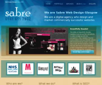 Sabre-Webdesign.com(Website Design Glasgow) Screenshot