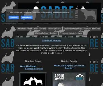 Sabrekennel.com(Sabre Kennel) Screenshot