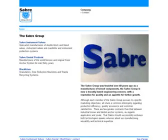 Sabreuk.com(Specialist manufacturers of double block and bleed valves) Screenshot