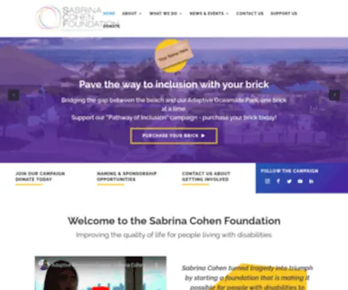 Sabrinacohenfoundation.org(Sabrina Cohen Foundation) Screenshot