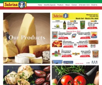 Sabrinafoods.com(Sabrina Wholesale Foods) Screenshot