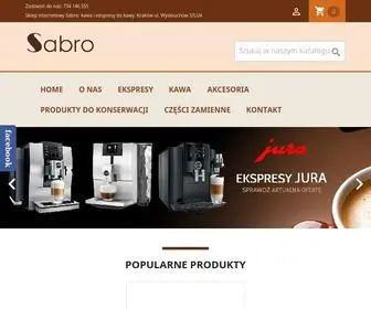 Sabro.com.pl(Ekspresy do kawy: Jura) Screenshot