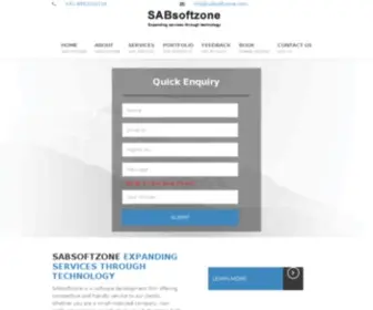 Sabsoftzone.com(SEO Company Delhi) Screenshot