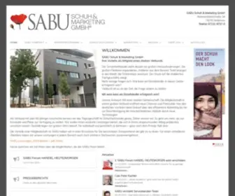 Sabu-Verbundgruppe.de(Sabu Schuh & Marketing GmbH in Heilbronn) Screenshot