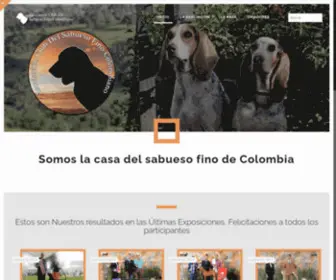 Sabuesofinocolombiano.com(Sitio web del Sabueso Fino Colombiano) Screenshot