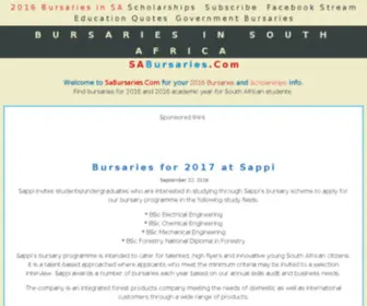 Sabursaries.com(University) Screenshot