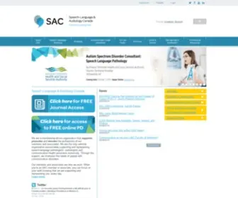Sac-Oac.ca(Speech-Language & Audiology Canada) Screenshot