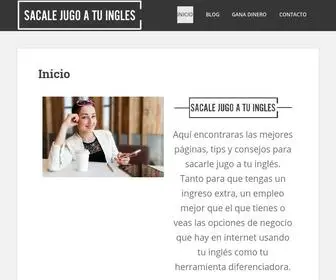 Sacalejugoatuingles.com(Inicio) Screenshot