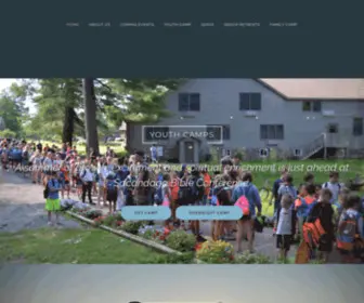 Sacandagabibleconference.com(A CHRISTIAN CAMPING EXPERIENCE IN THE ADIRONDACKS) Screenshot