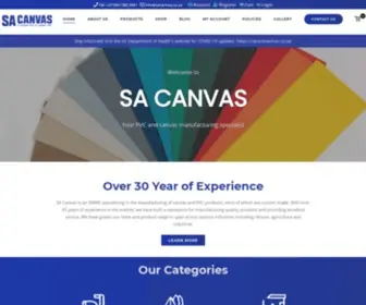 Sacanvas.co.za(SA Canvas) Screenshot