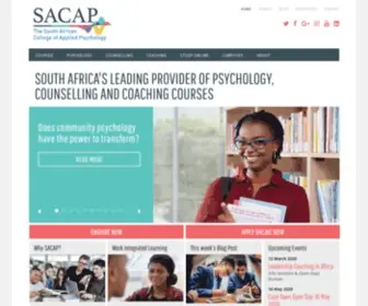 Sacap.edu.za(SACAP was established in 1997 and) Screenshot