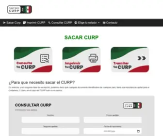 Sacarcurp.mx(Sacar CURP gratis) Screenshot