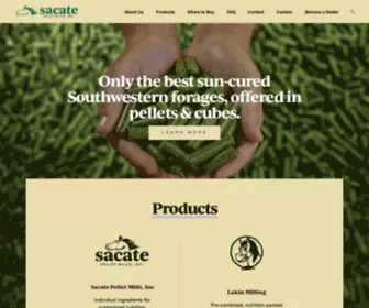 Sacate.com(Sacate Pellet Mills) Screenshot