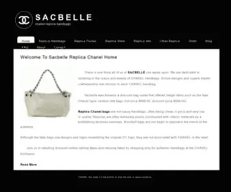 Sacbelle.com(Chanel Replica) Screenshot