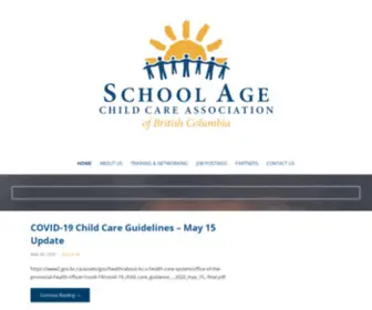 SaccABC.org(School Age Childcare Association of British Columbia  ) Screenshot