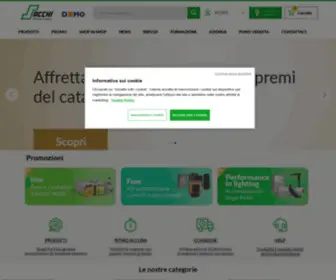 Sacchi.com(Rivenditore Materiale Elettrico) Screenshot