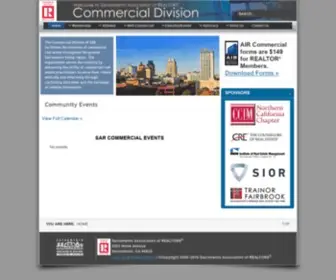 Saccommercial.org(The Sacramento Association of REALTORS Commercial Division) Screenshot